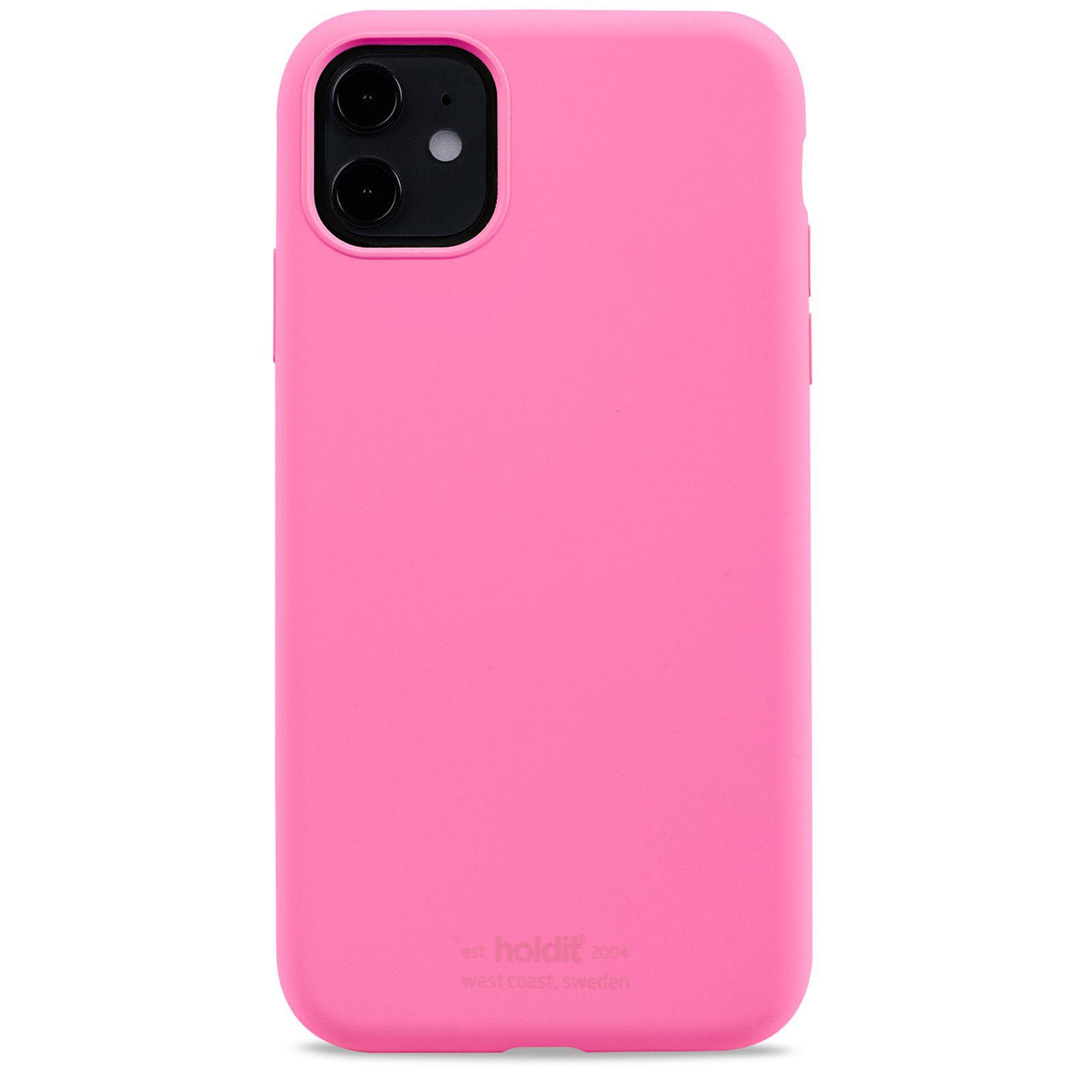 iPhone 11 Silicone Case, Bright Pink