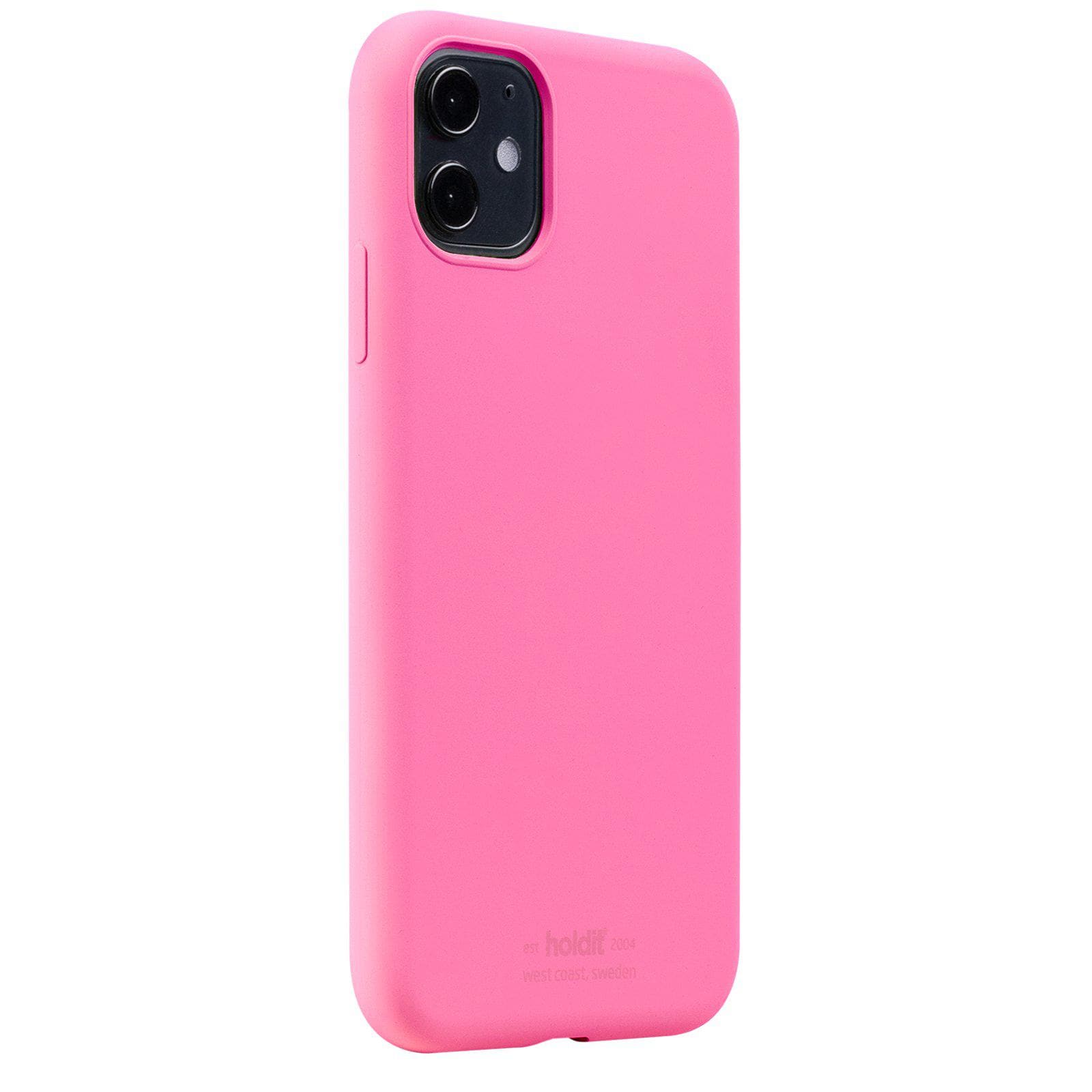 iPhone 11 Silicone Case, Bright Pink