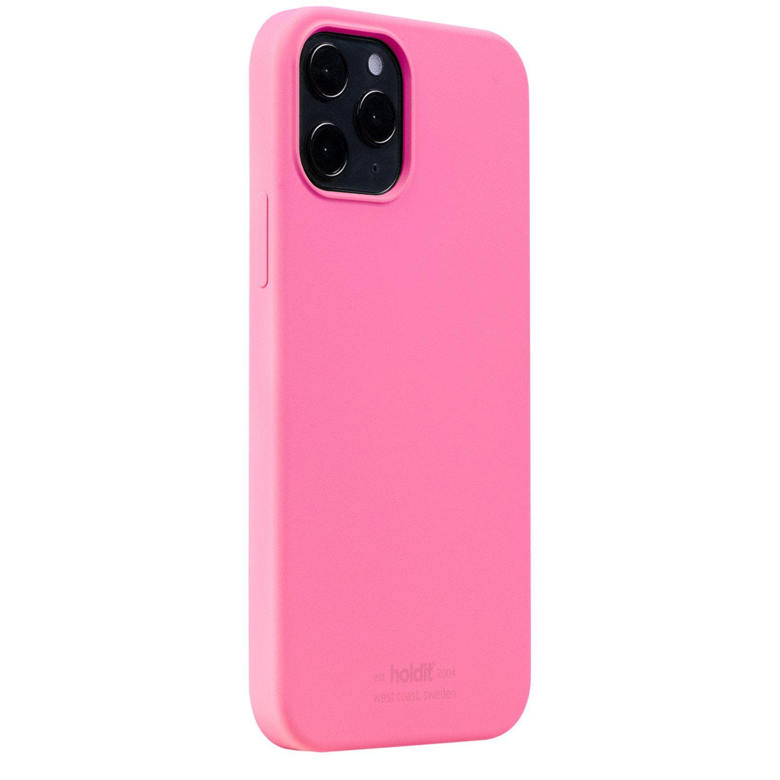 iPhone 12/12 Pro Silicone Case, Bright Pink