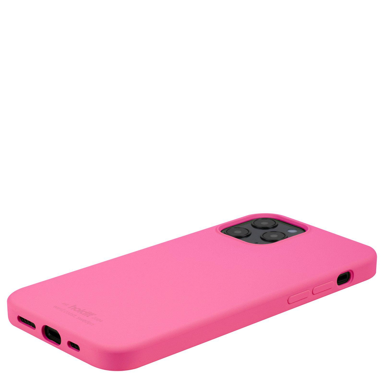 iPhone 12/12 Pro Silicone Case, Bright Pink
