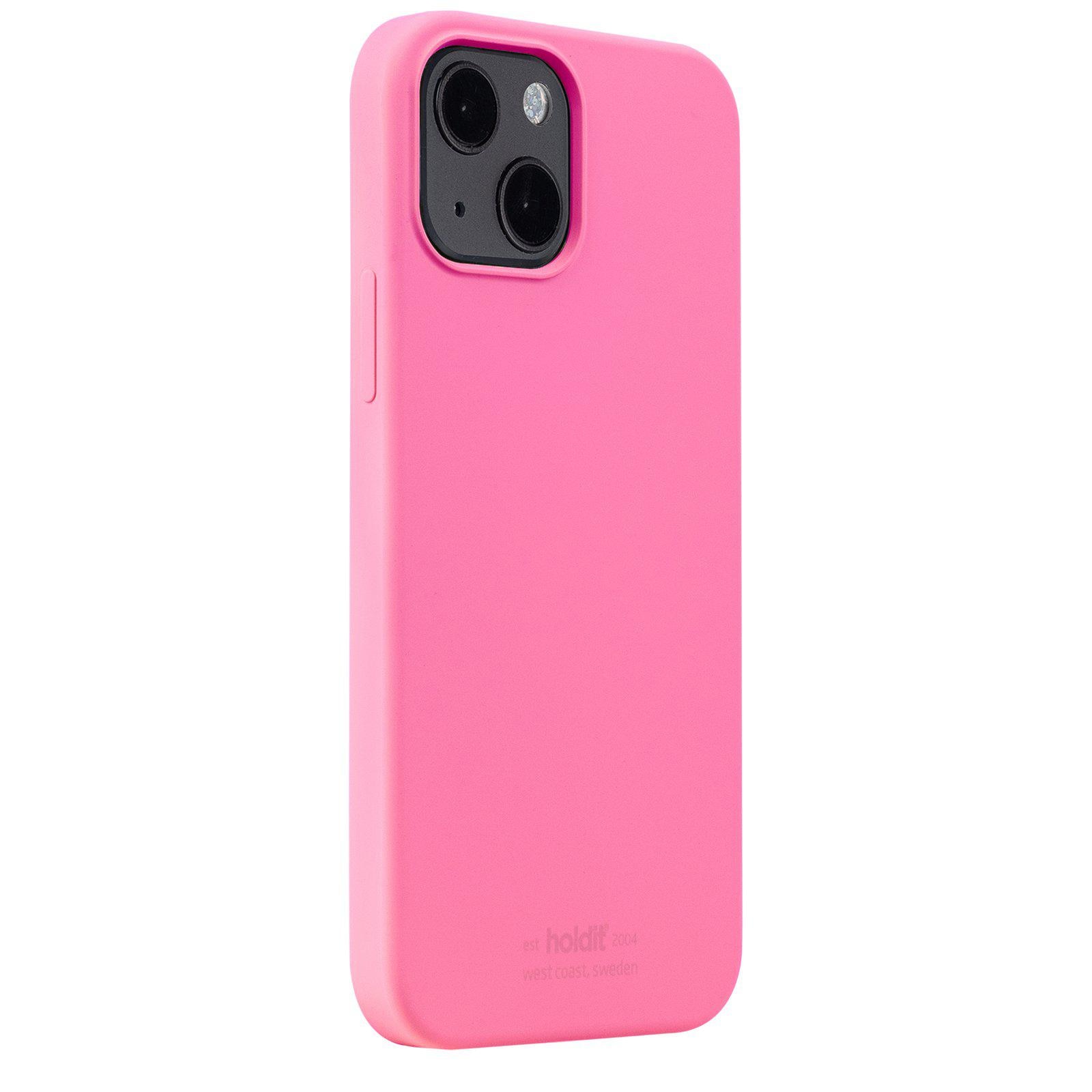 iPhone 14 Silicone Case, Bright Pink