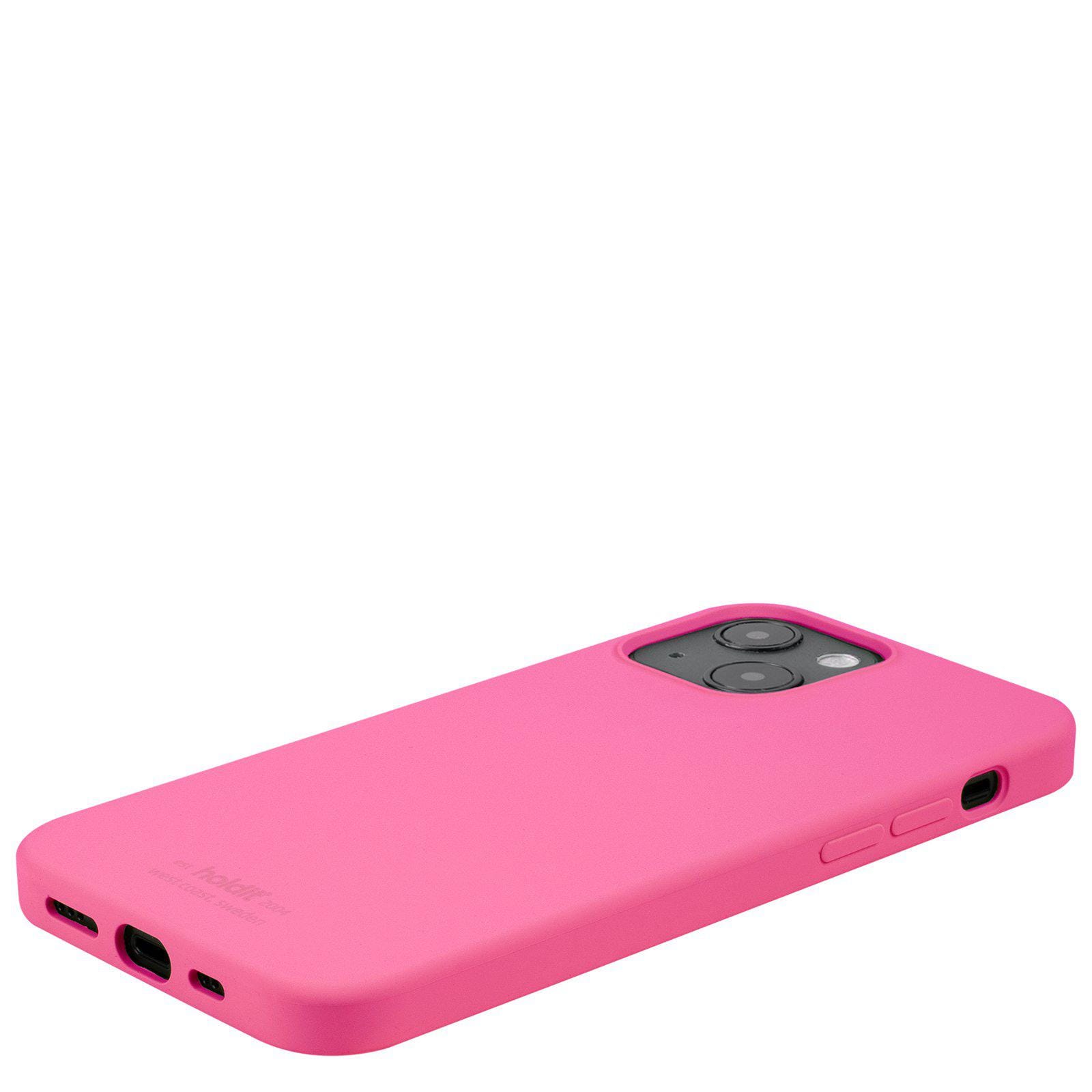 iPhone 14 Silicone Case, Bright Pink