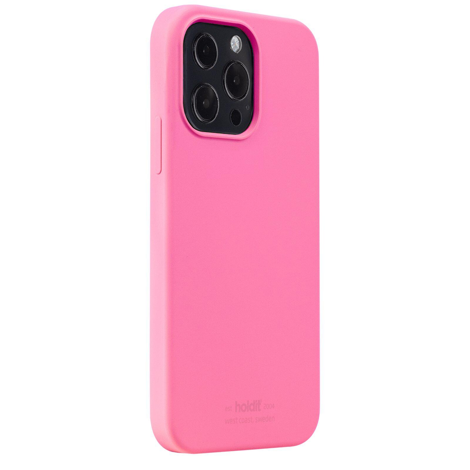 iPhone 14 Pro Max Silicone Case, Bright Pink