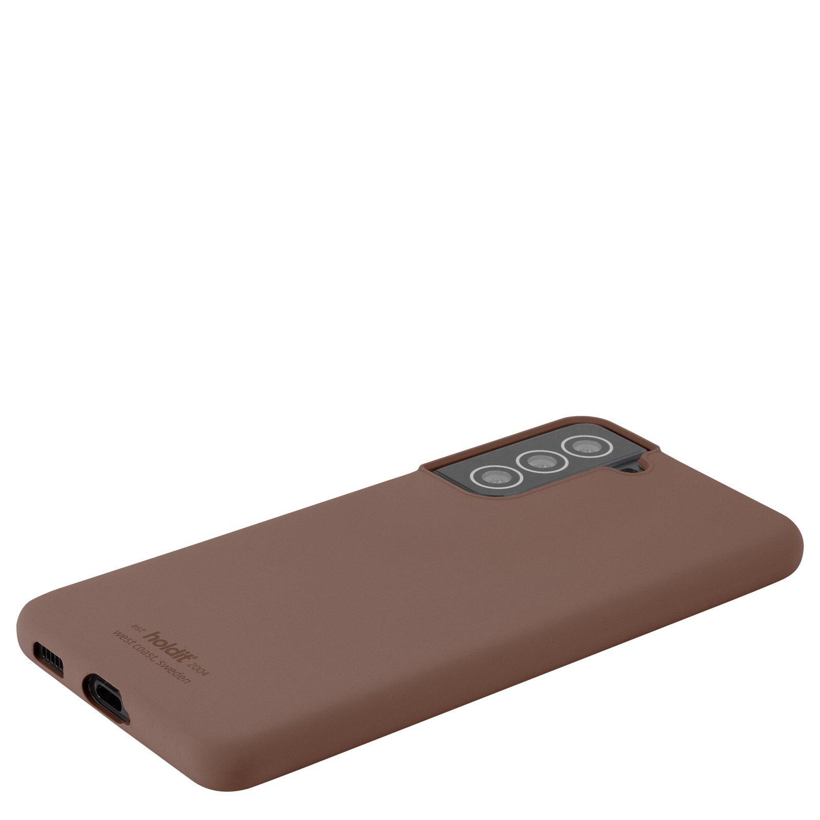 Samsung Galaxy S22 Silicone Case, Dark Brown