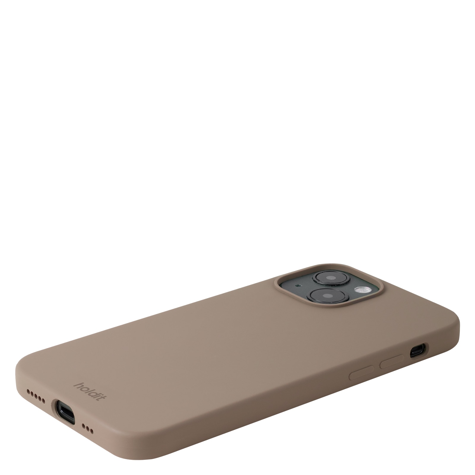 iPhone 14 Silicone Case, Mocha Brown