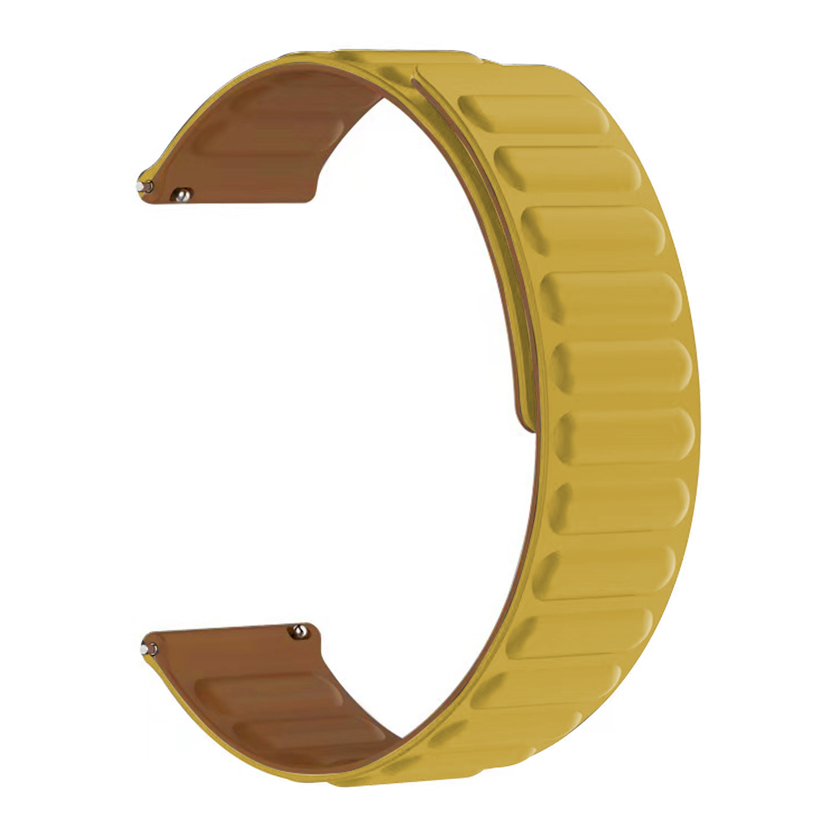OnePlus Watch 2 Armband i silikon med magnetstängning, gul