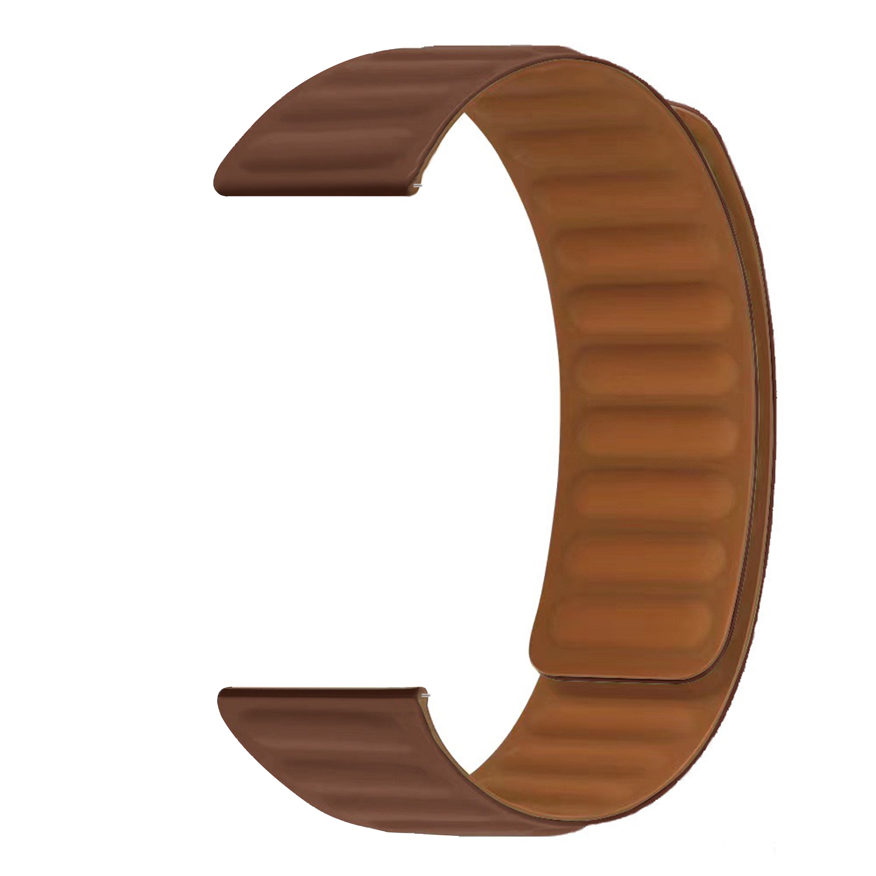 OnePlus Watch 2 Armband i silikon med magnetstängning, brun