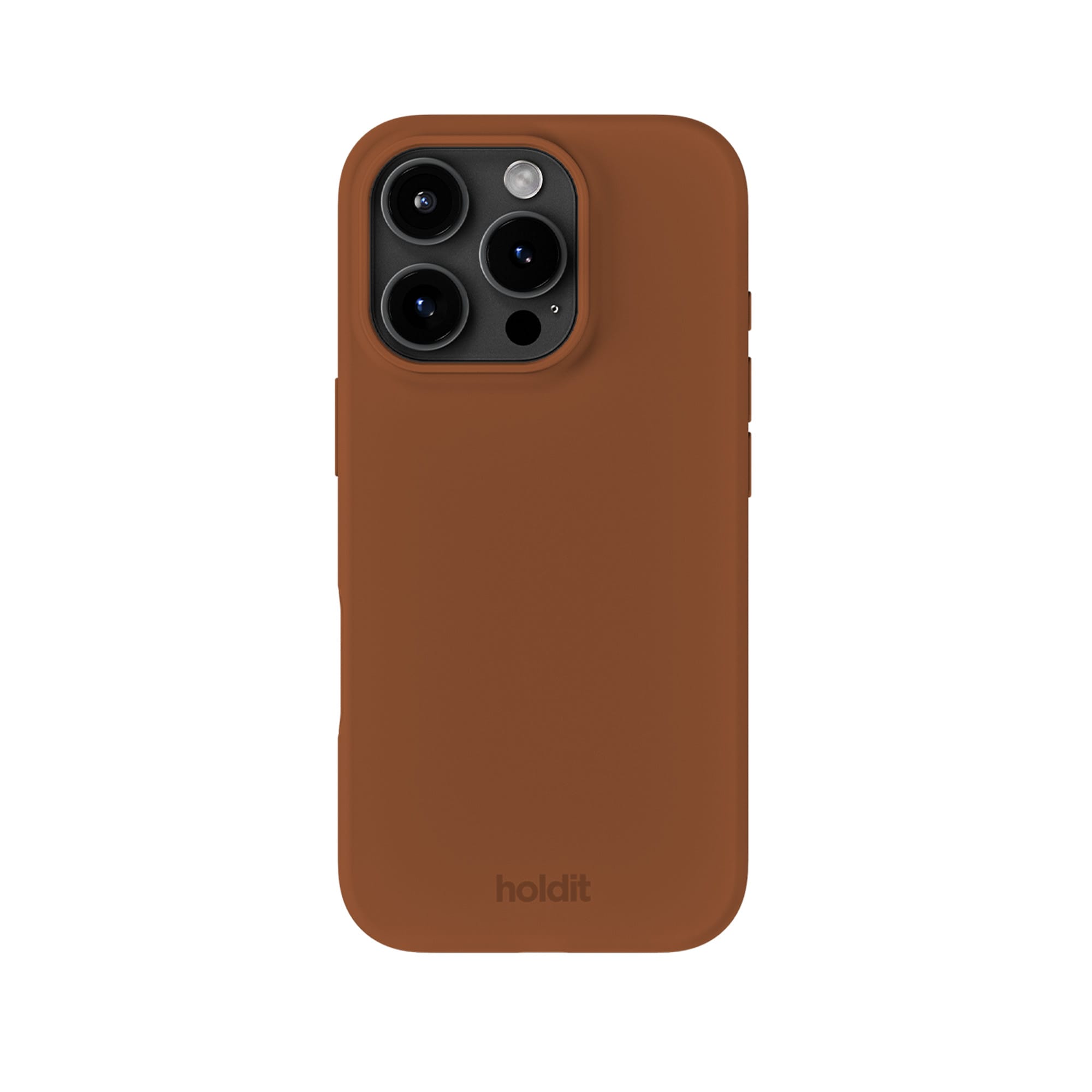iPhone 16 Pro Silicone Case, Almond Brown