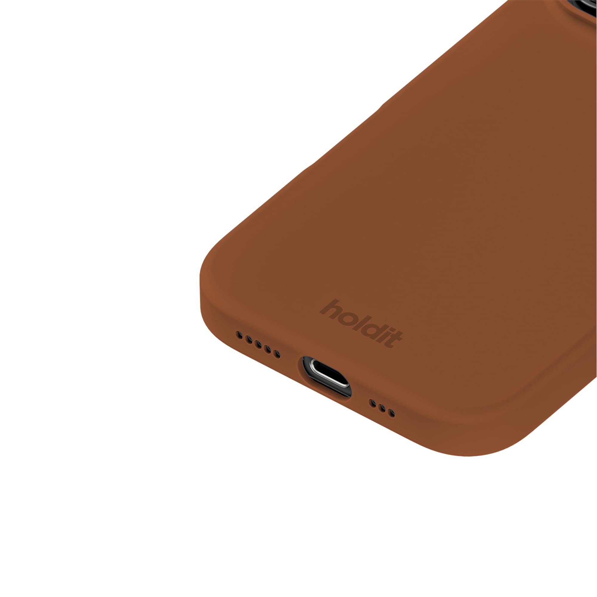 iPhone 16 Pro Silicone Case, Almond Brown