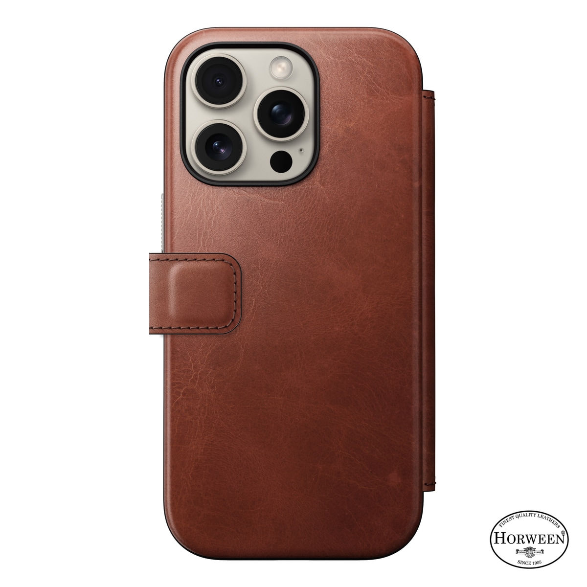 iPhone 16 Pro Läderfodral MagSafe  - Modern Horween Leather Folio Olde Dublin
