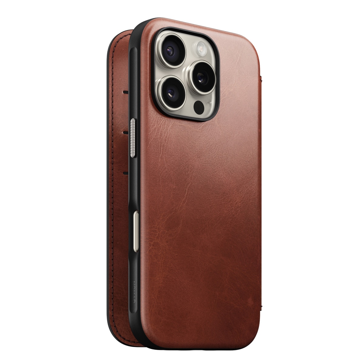 iPhone 16 Pro Läderfodral MagSafe  - Modern Horween Leather Folio Olde Dublin