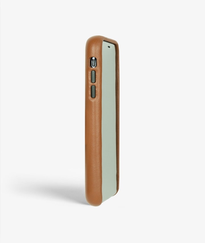 Street Collection iPhone X/XS Wrapped Egdes Nappa Cognac