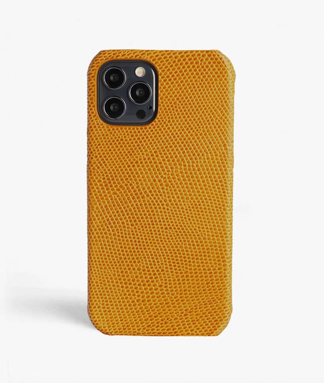 iPhone 12/iPhone 12 Pro Skal Lizard Gul