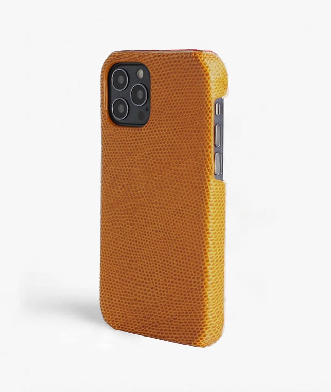 iPhone 12/iPhone 12 Pro Skal Lizard Gul