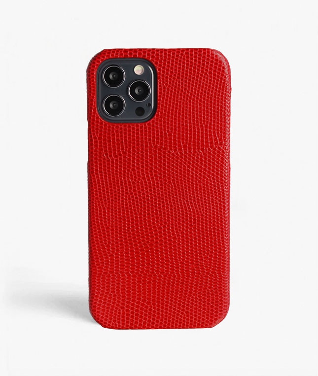 iPhone 12/iPhone 12 Pro Skal Lizard Röd