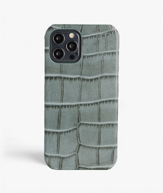 iPhone 12 Pro Max Skal Croco Teal