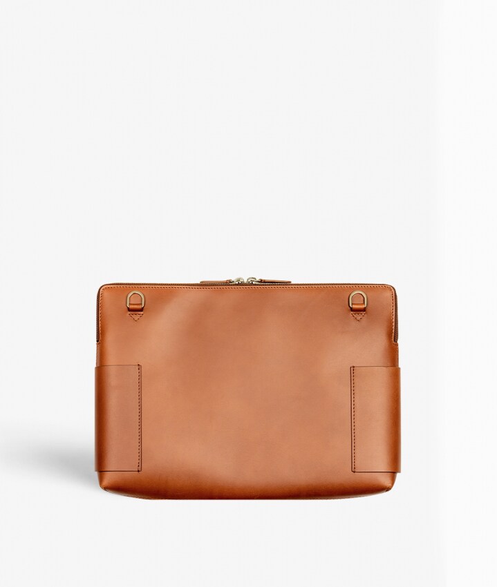 Laptopväska 15" Snake Vegetable Tanned Brun