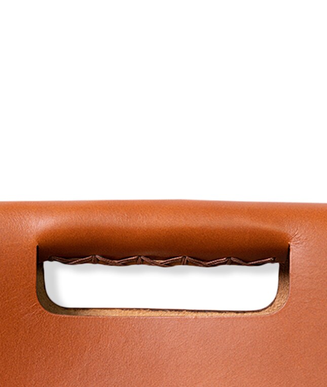 Classy Bag Jute Leather Vegetable Tanned Brun