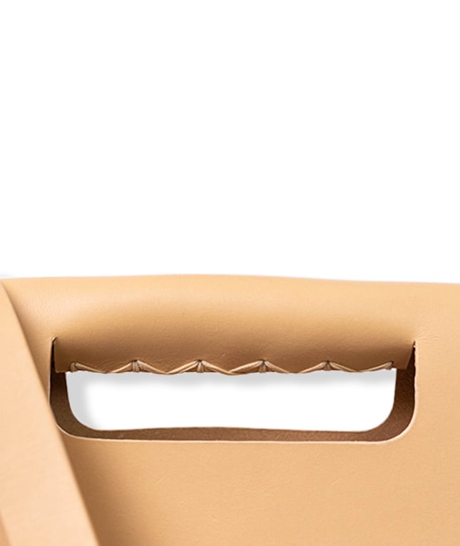 Classy Bag Jute Leather Vegetable Tanned Natural Beige