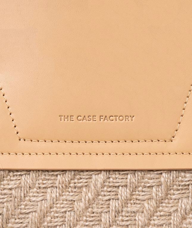 Trend Bag Jute Leather Vegetable Tanned Natural Beige