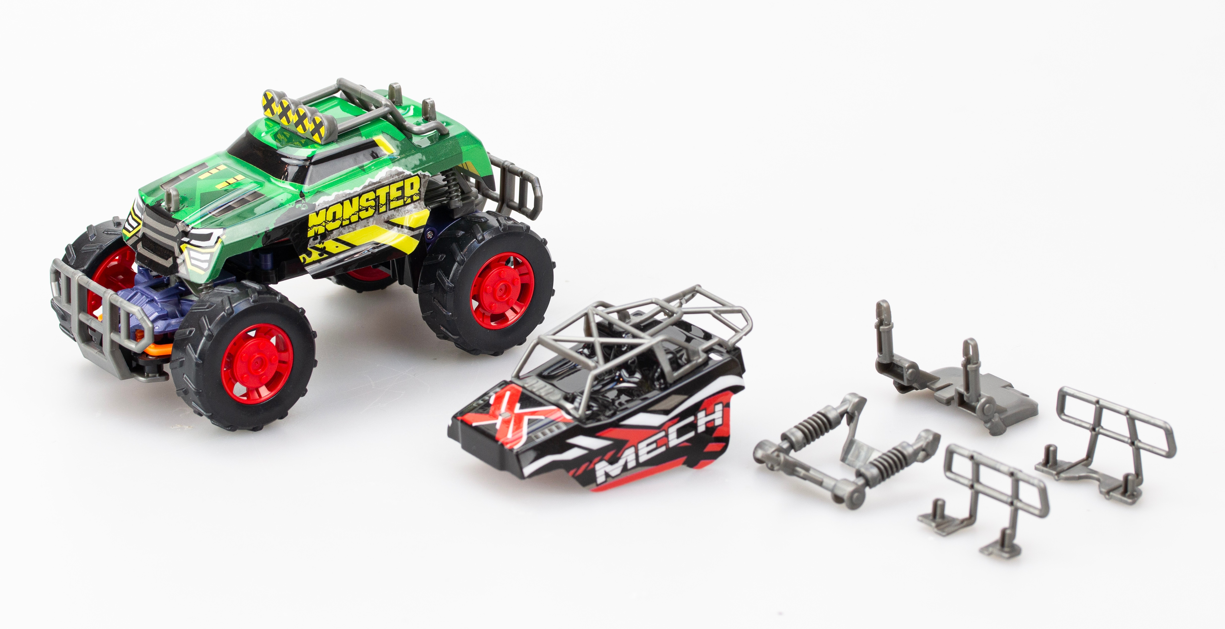 Radiostyrd Bil Build 2 Drive - Mighty Crawler, grön