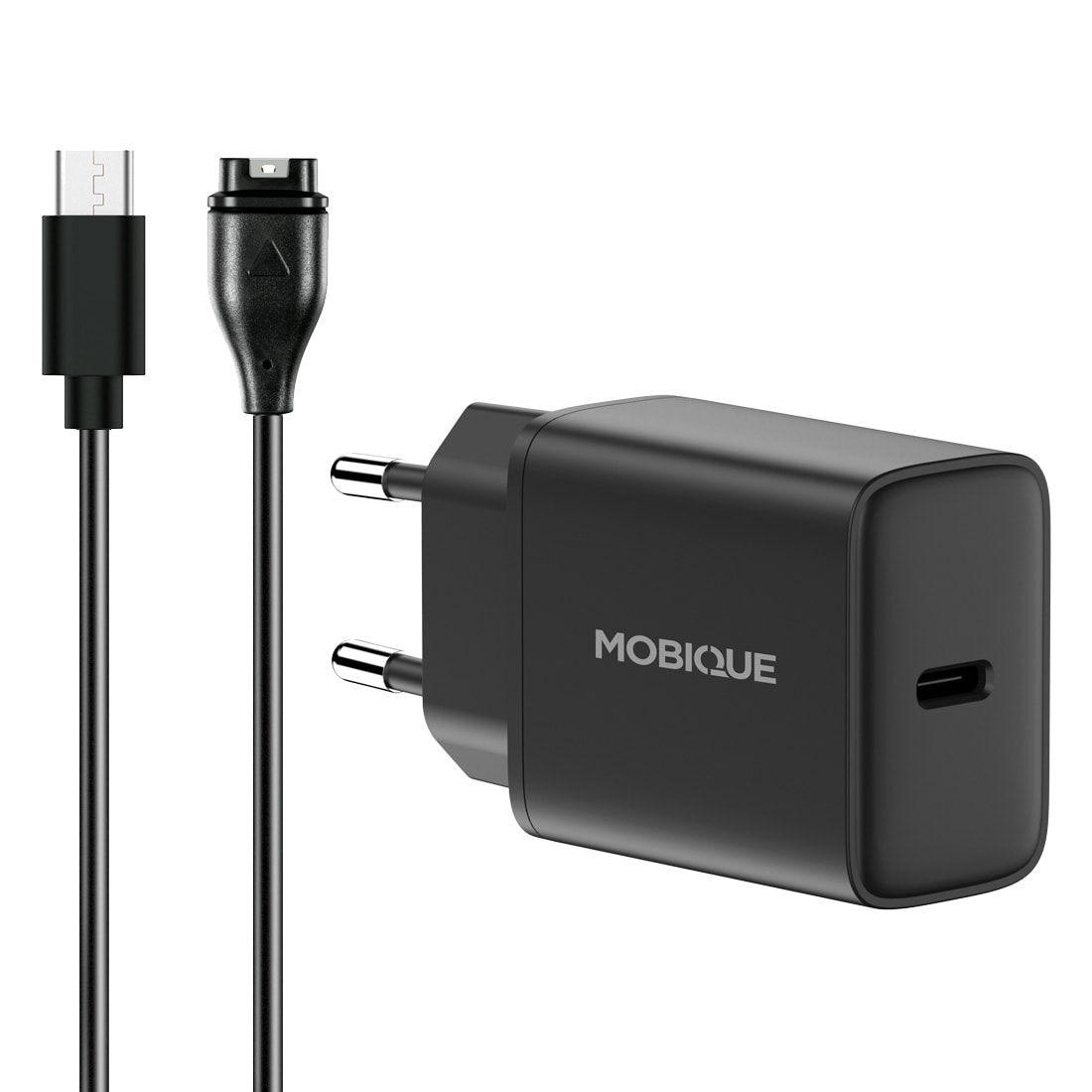 Garmin Venu X1 Laddare - kabel & väggladdare 20W, Svart
