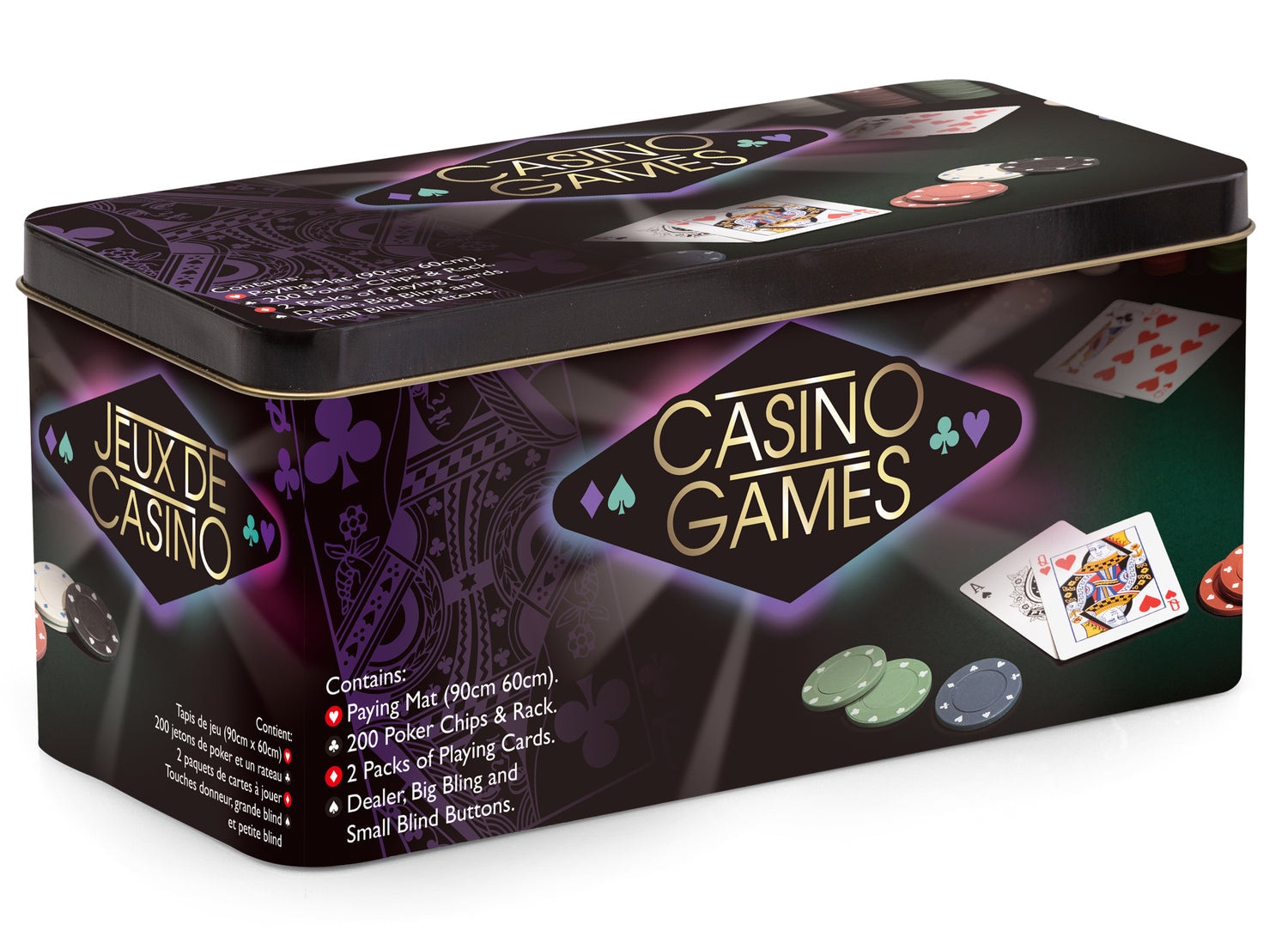 Casino Games - Pokerset med marker och kort