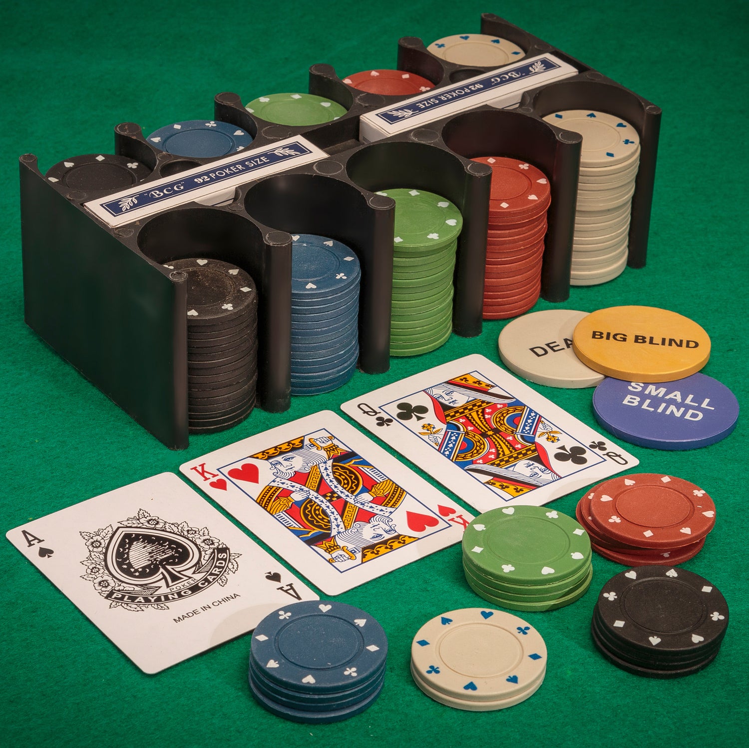 Casino Games - Pokerset med marker och kort