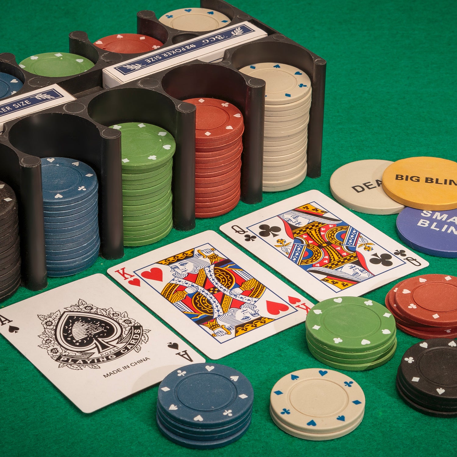 Casino Games - Pokerset med marker och kort