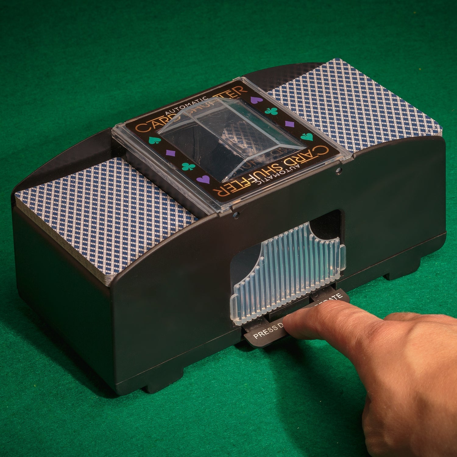 Automatisk kortblandare med två kortlekar - Card Shuffler