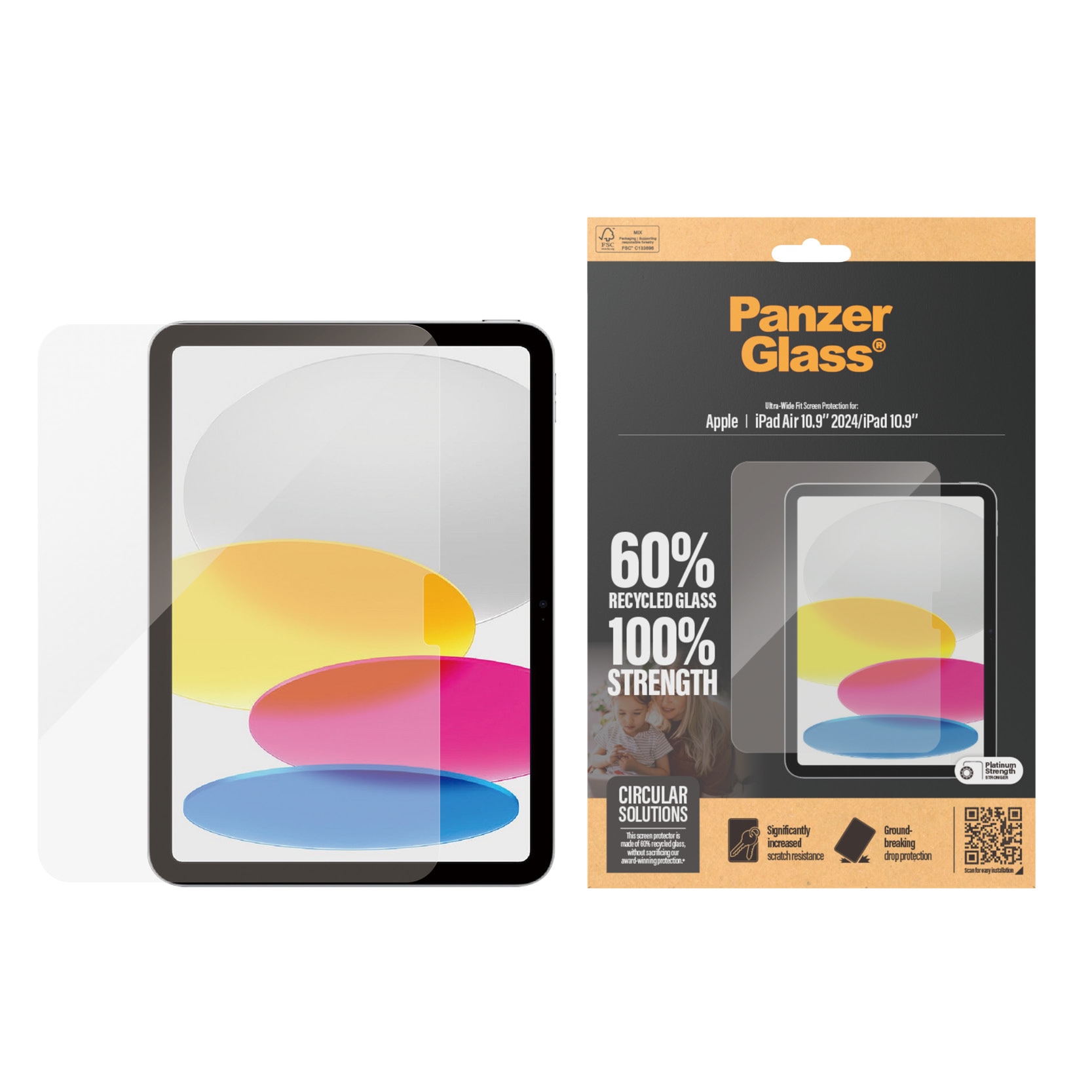 iPad Air 11 6th Gen (2024) Skärmskydd i reptåligt härdat glas - Ultra Wide Fit