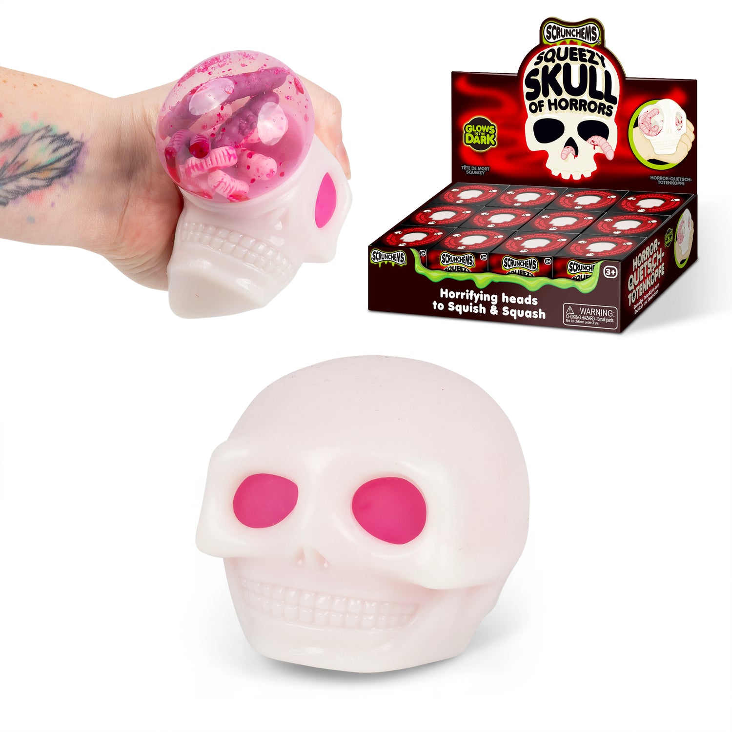 Squeezy Skull of Horrors - Stressboll