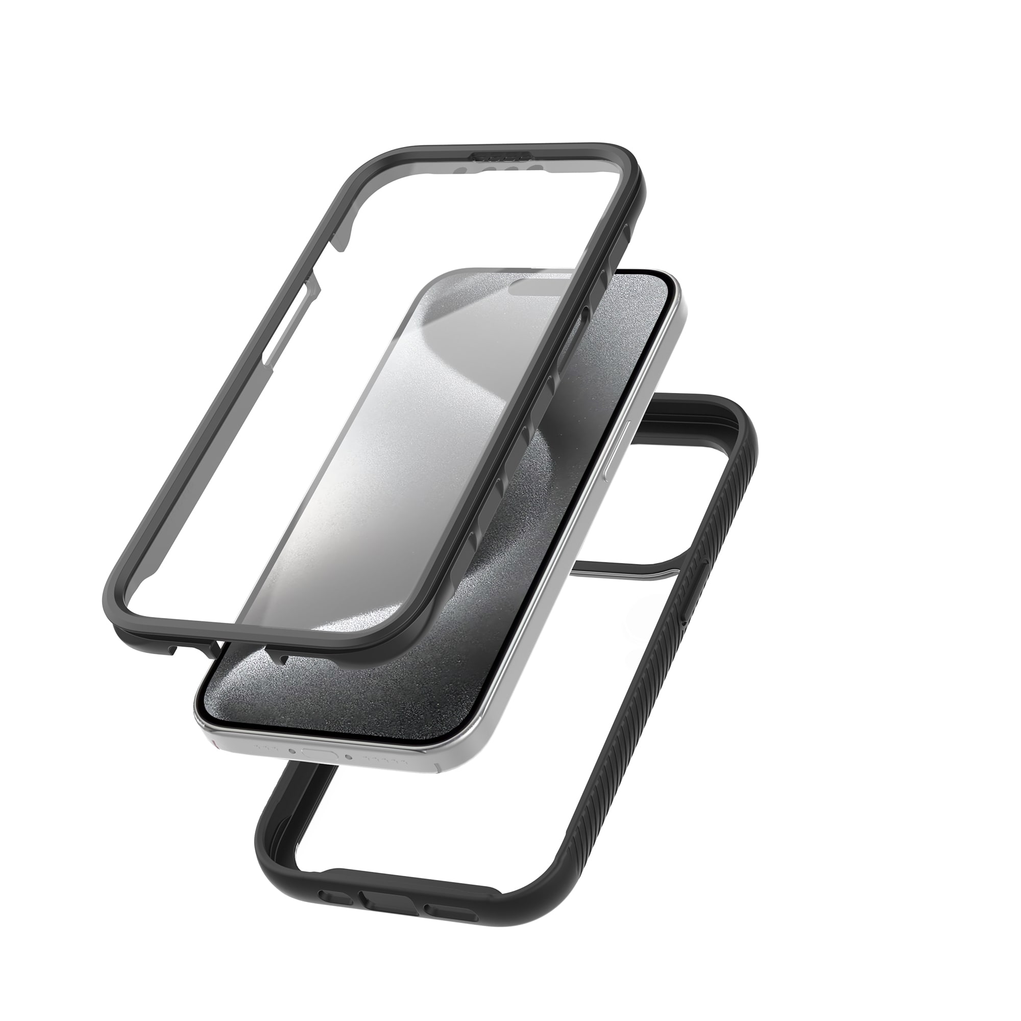 iPhone 15 Pro Max Mobilskal Full Protection, Svart