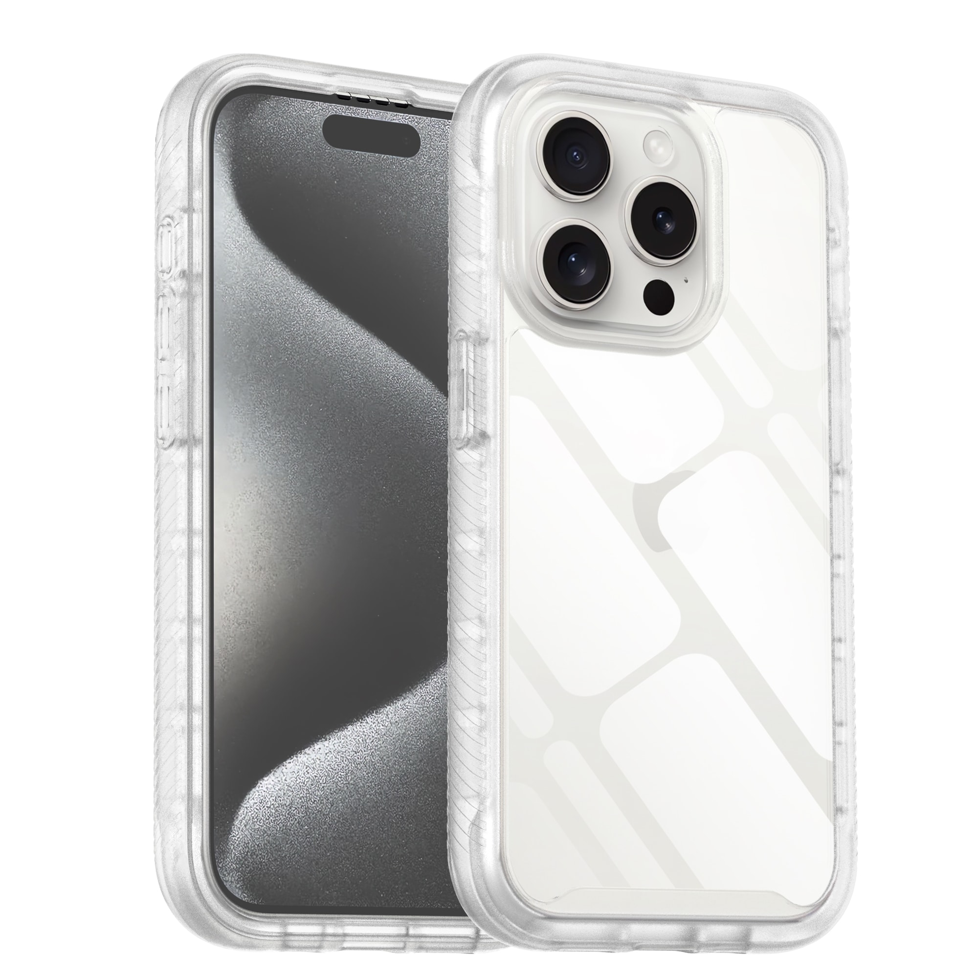 iPhone 15 Pro Max Mobilskal Full Protection, Genomskinlig