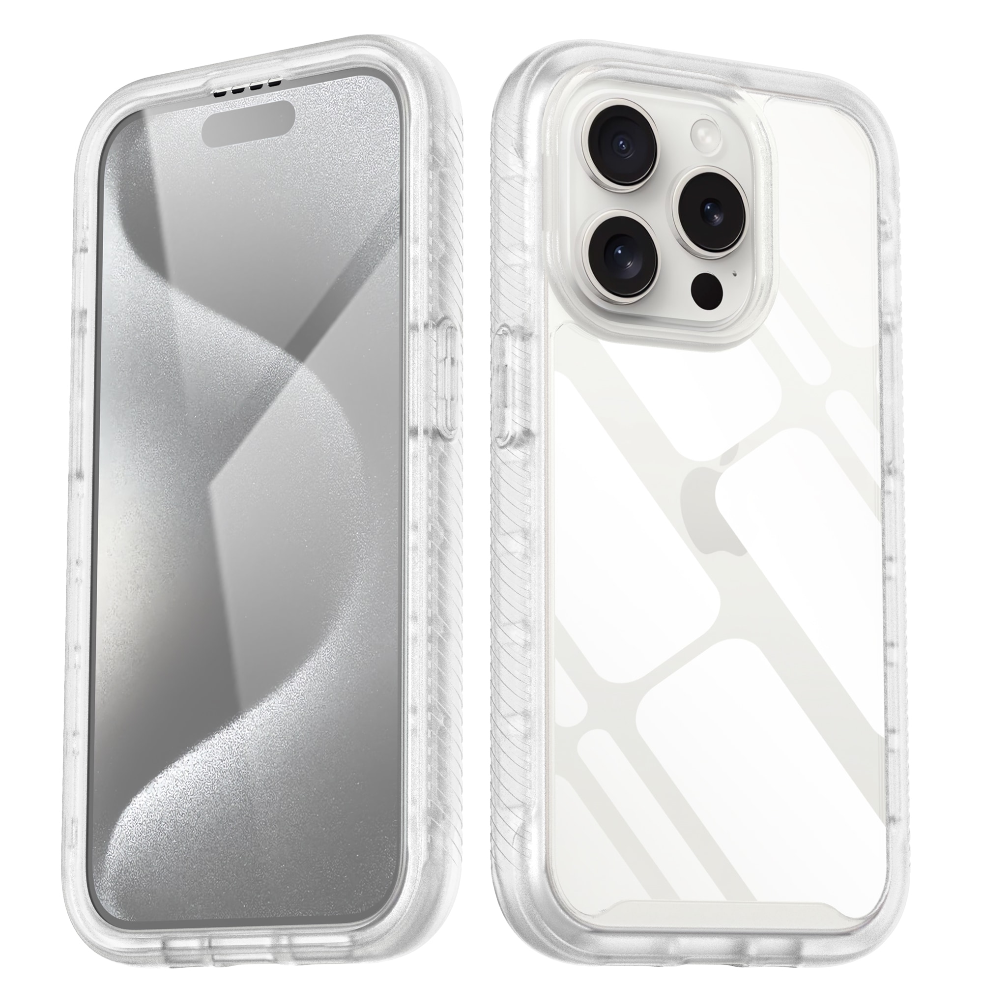iPhone 15 Pro Max Mobilskal Full Protection, Genomskinlig