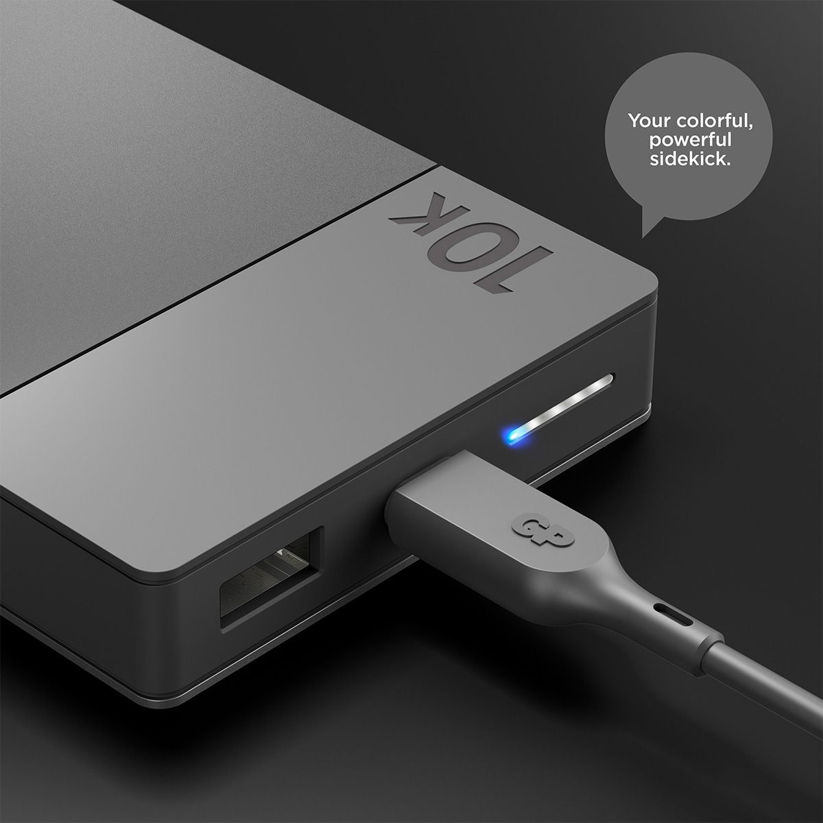 Powerbank M2 10000 mAh PD, svart