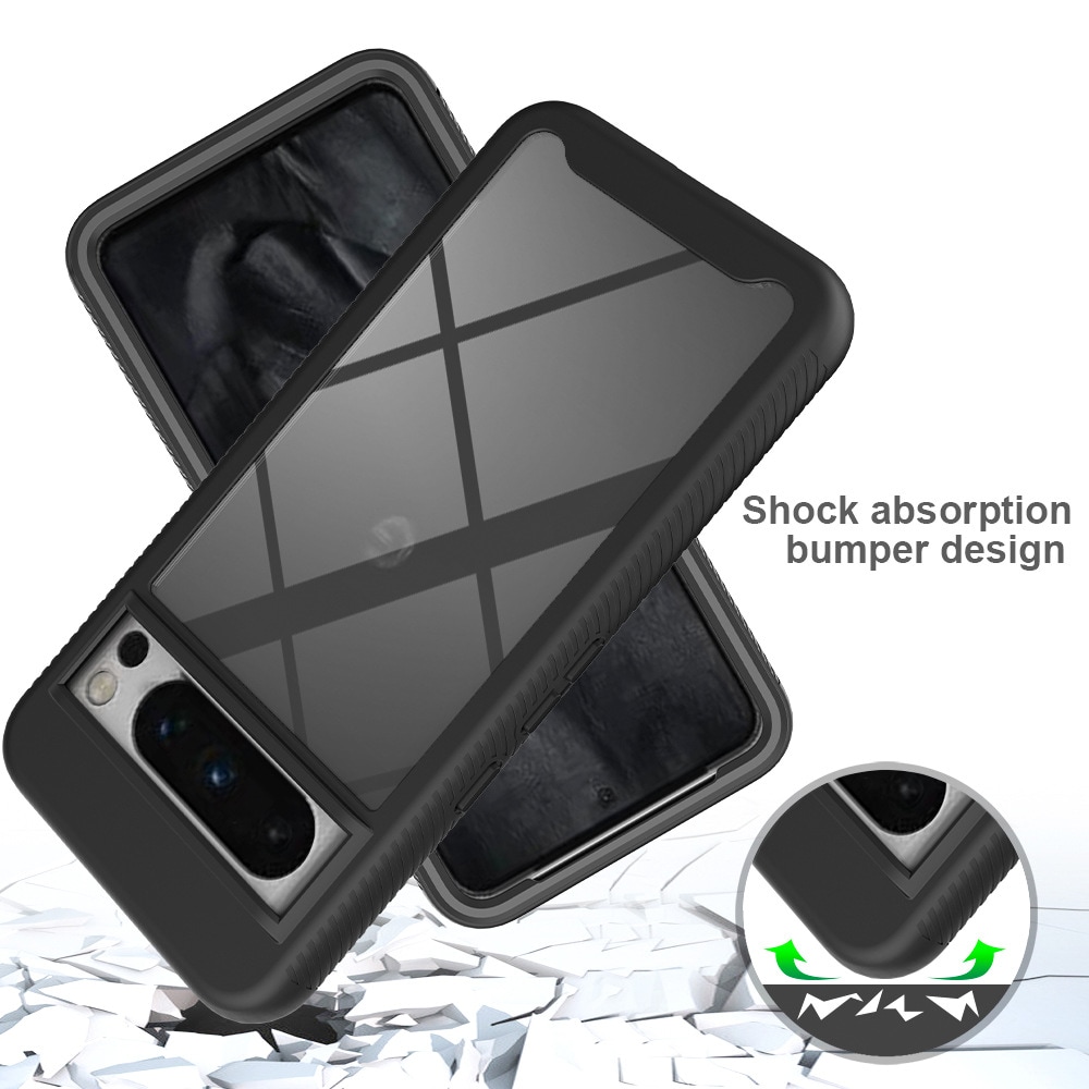 Google Pixel 8a Mobilskal Full Protection, svart