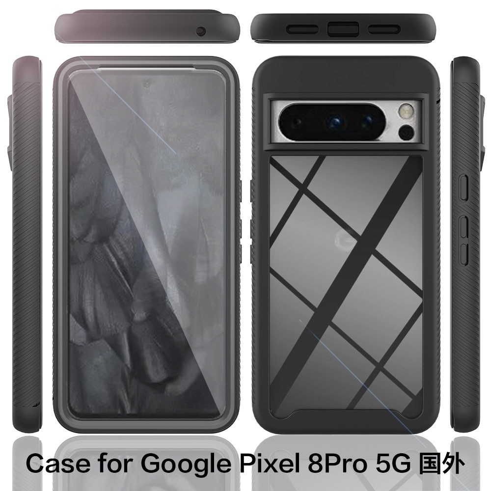 Google Pixel 8 Pro Mobilskal Full Protection, svart
