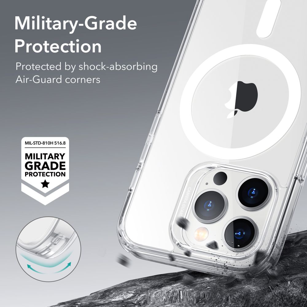 iPhone 14 Pro Max Classic Hybridskal MagSafe, Genomskinlig