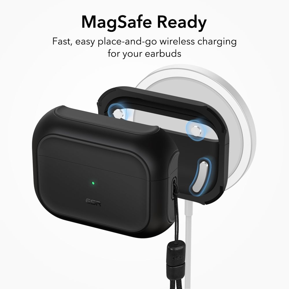 Apple AirPods Pro 2 Skal Orbit MagSafe, svart