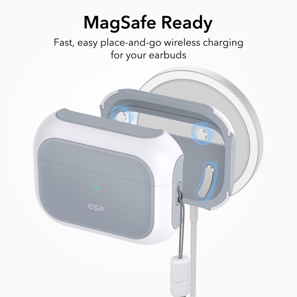 Apple AirPods Pro 2 Skal Orbit MagSafe, vit