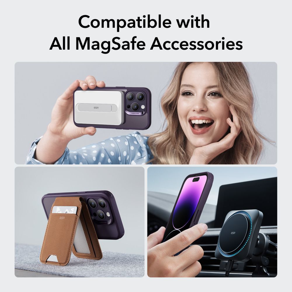 iPhone 14 Pro Classic Hybridskal MagSafe, Lila