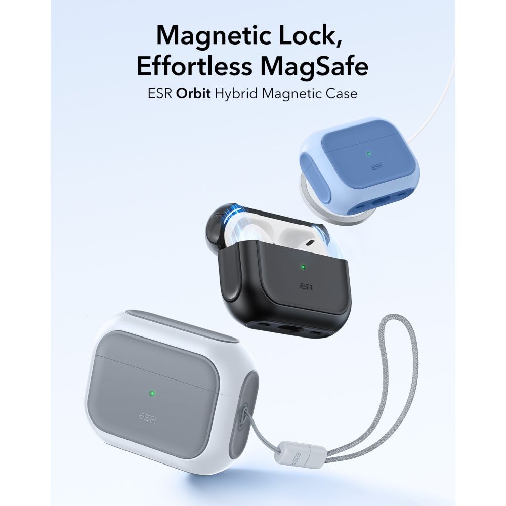 Apple AirPods Pro 3 Skal Orbit MagSafe, Vit