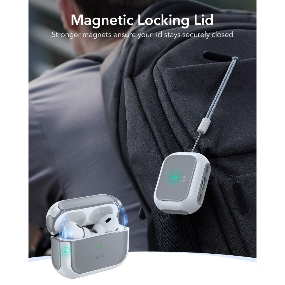 Apple AirPods Pro 3 Skal Orbit MagSafe, Vit
