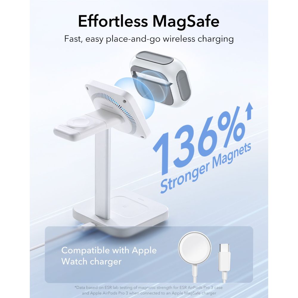 Apple AirPods Pro 3 Skal Orbit MagSafe, Vit
