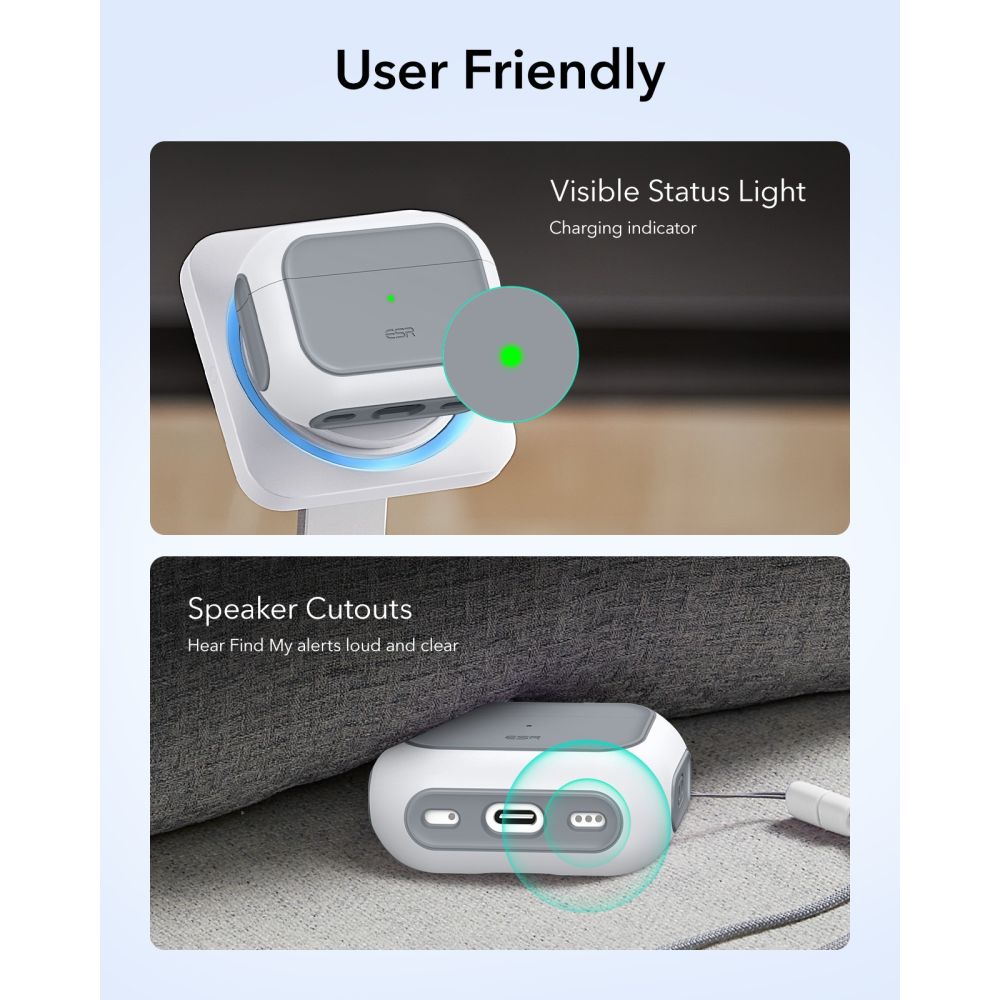 Apple AirPods Pro 3 Skal Orbit MagSafe, Vit