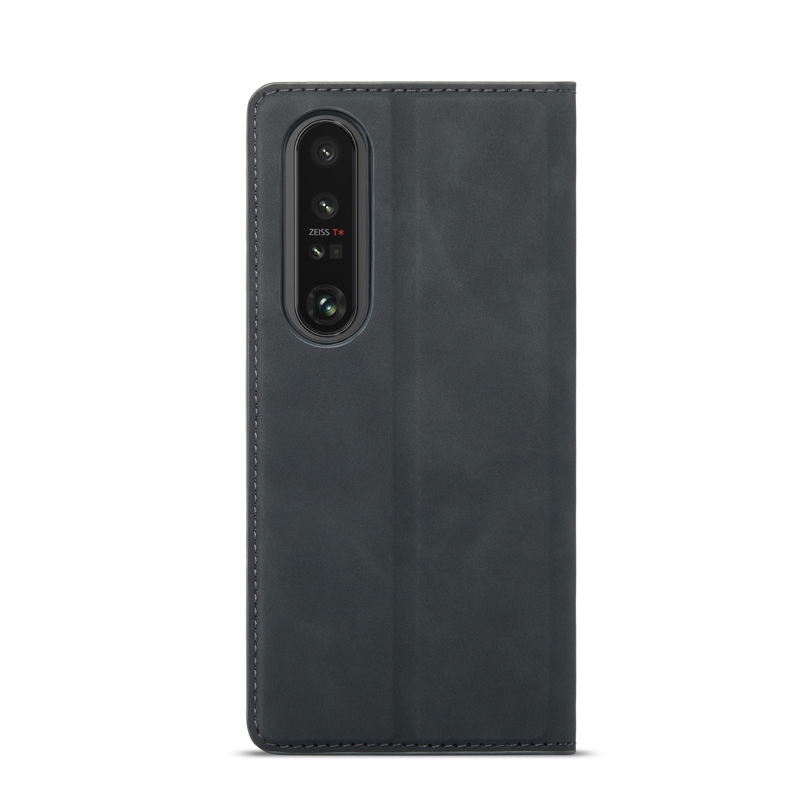 Sony Xperia 1 VI Slimmat fodral med kortfack, Svart