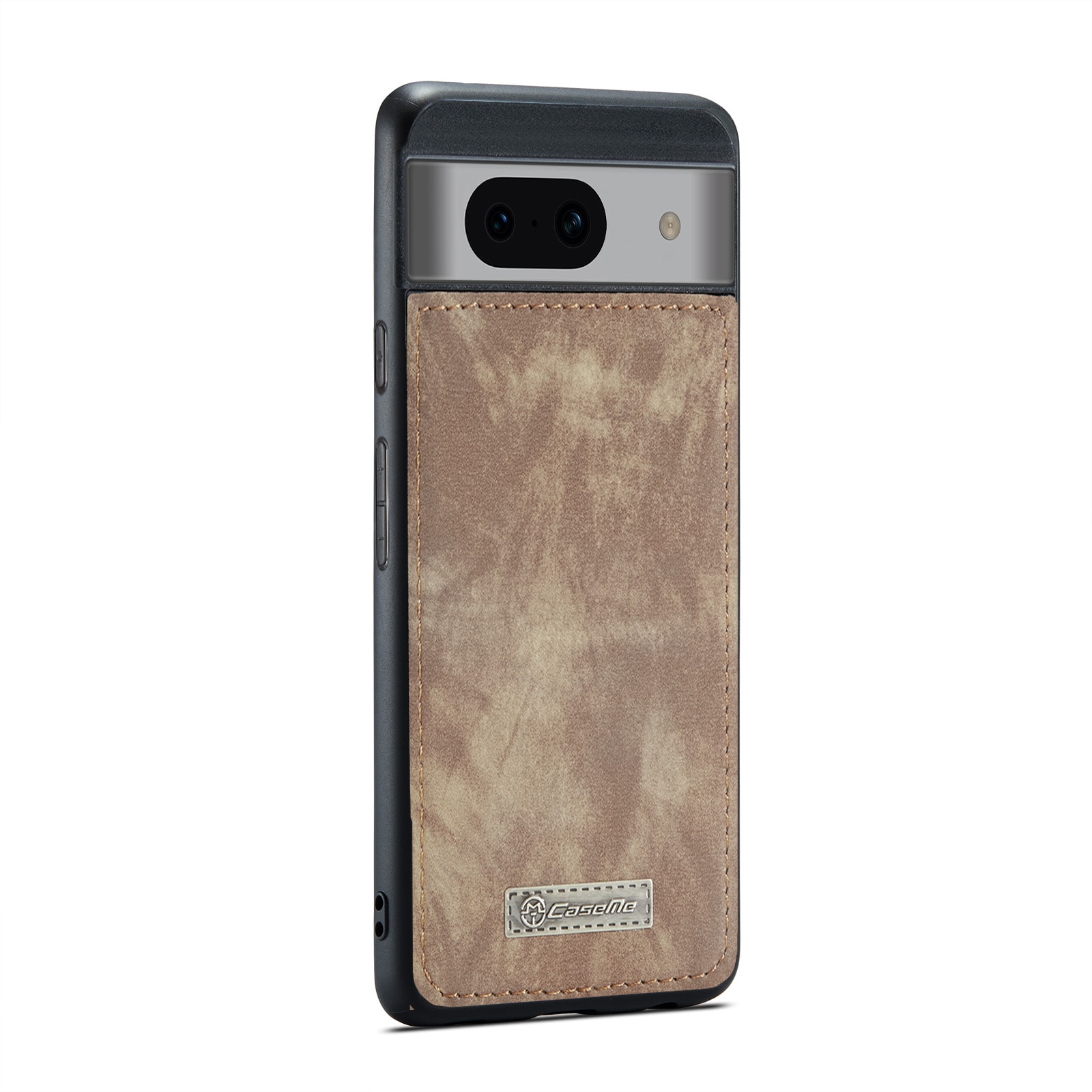 Google Pixel 8a Rymligt plånboksfodral med många kortfack, Brun