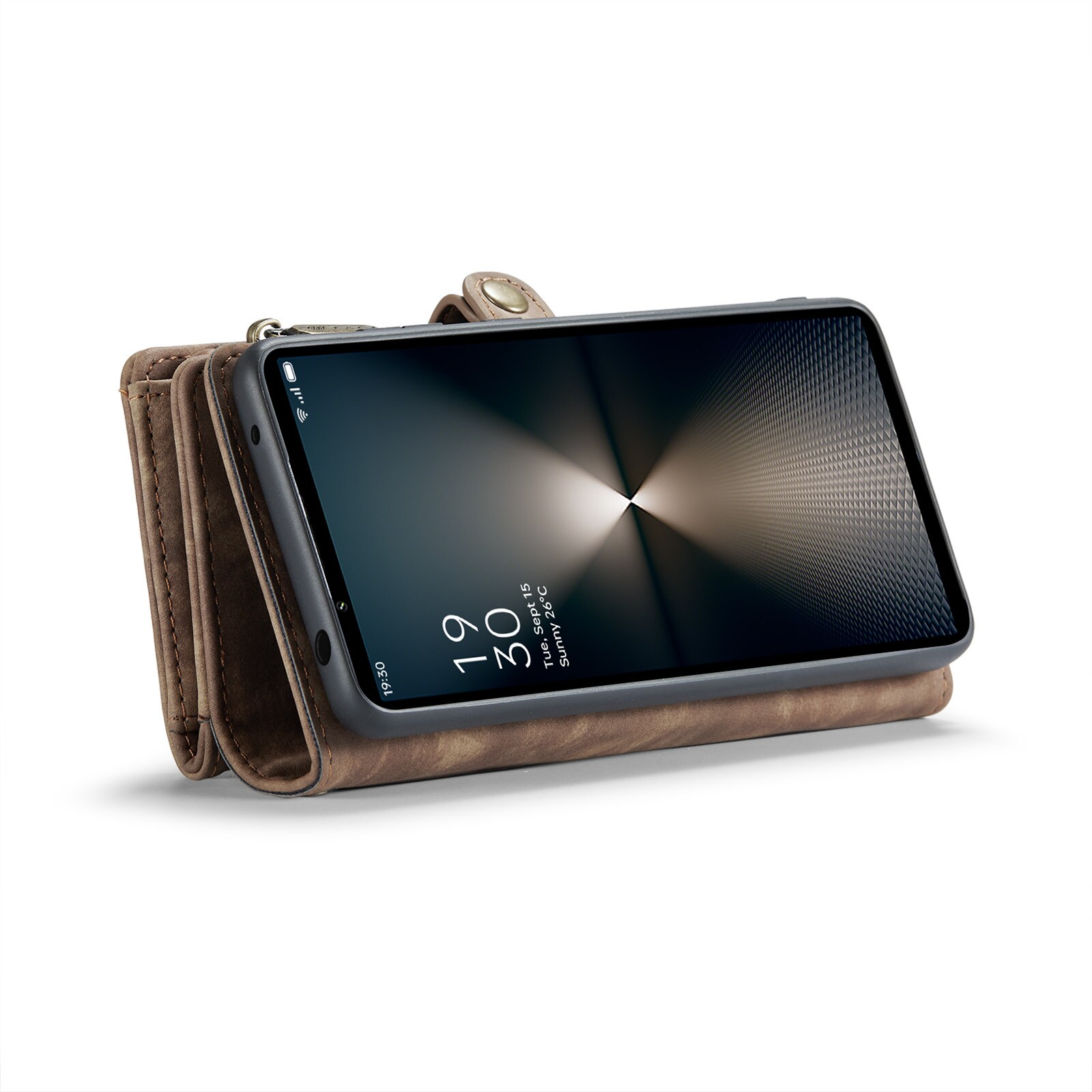 Sony Xperia 10 VI Rymligt plånboksfodral med många kortfack, Brun