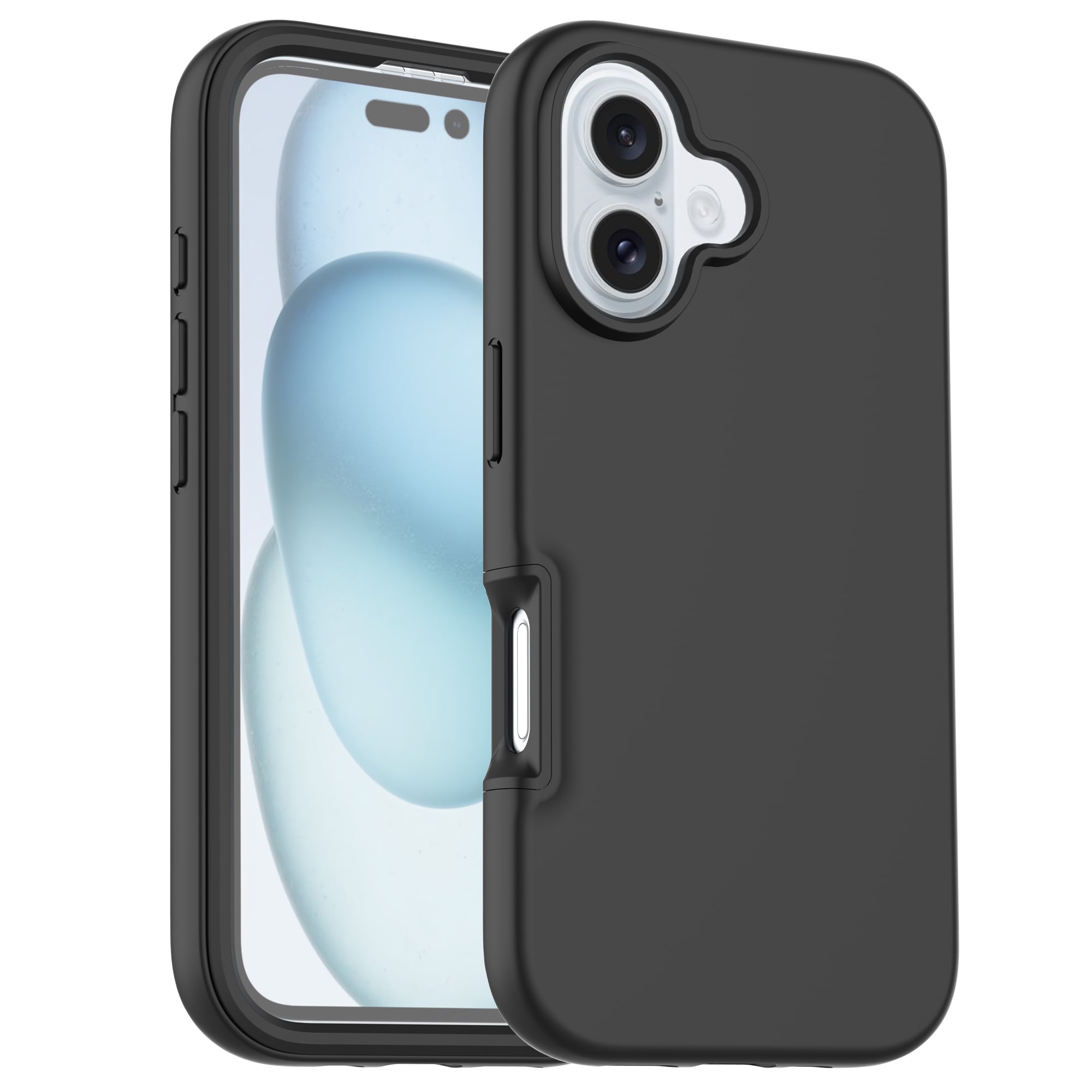 iPhone 16 Mobilskal Full Protection, Svart